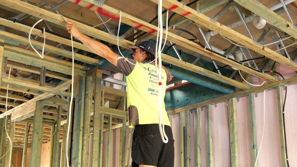 Electrical work completed by Chillin Air and Electrical